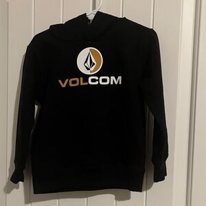 Volcom Black Sweatshirt with White and Gold Logo